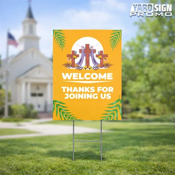9x12 Custom Outdoor Yard Signs Thanks For Joining