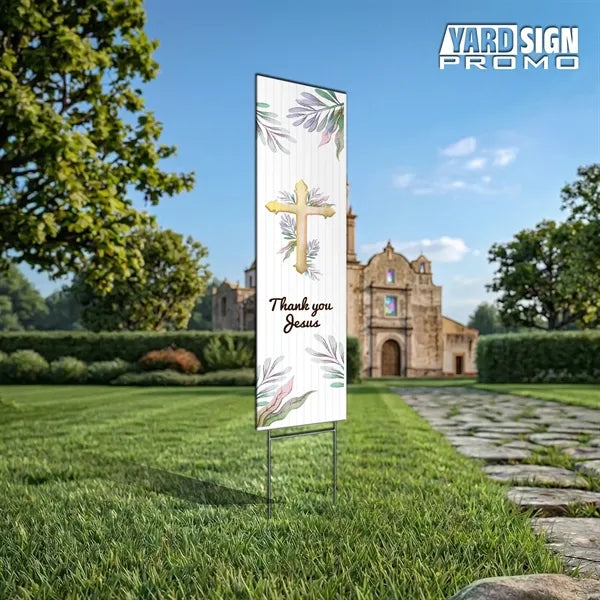 6x24 Custom Outdoor Yard Signs Thank You Jesus