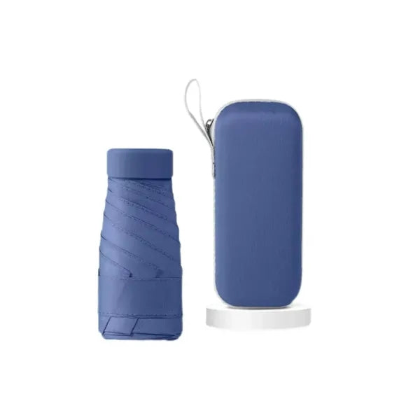 Mini Foldable Sun Umbrella with Case