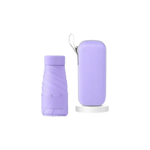 Mini Foldable Sun Umbrella with Case