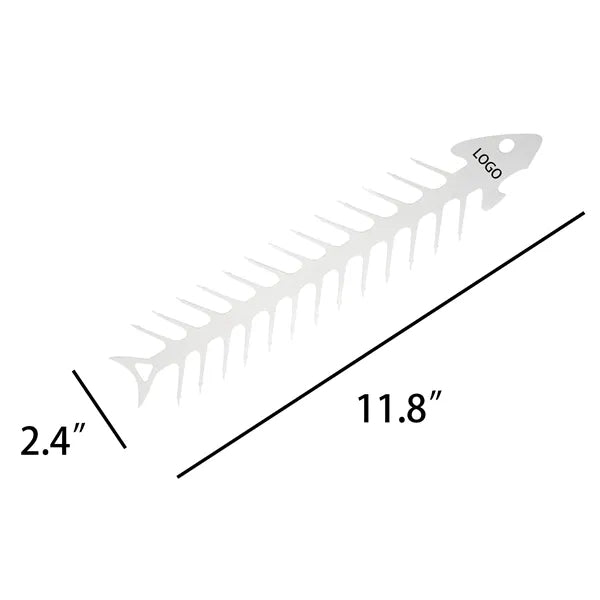 Stainless Steel Fishbone Shaped Barbecue Skewers