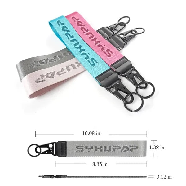 Woven Wrist Lanyard Keychain