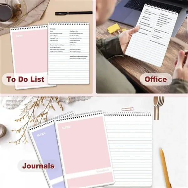 Pastel Color Spiral Steno Notebook