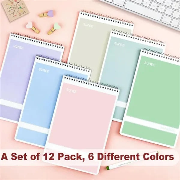 Pastel Color Spiral Steno Notebook