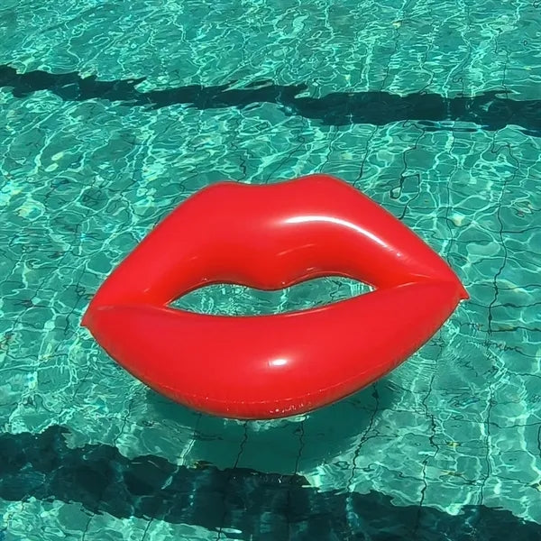 Giant Inflatable Red Lips Pool Float