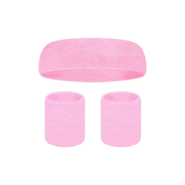 Pure Cotton Embroidered Headscarf and Wristband Set