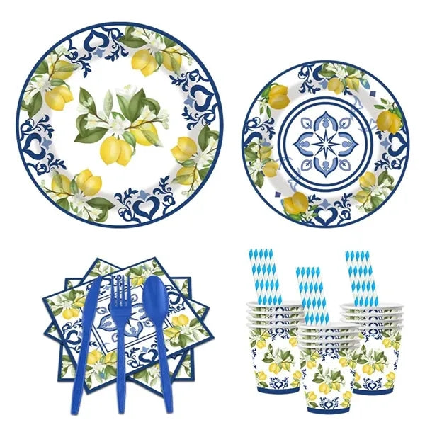Disposable Tableware For 10 People - 8 Sets