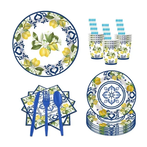 Disposable Tableware For 10 People - 8 Sets