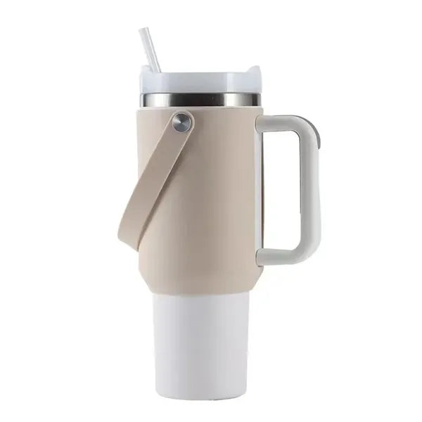 Silicone Travel Tumbler Carrier With Handle