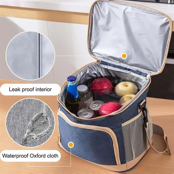 Large Leakproof Lunch Cooler Bag For Picnic Office Travel