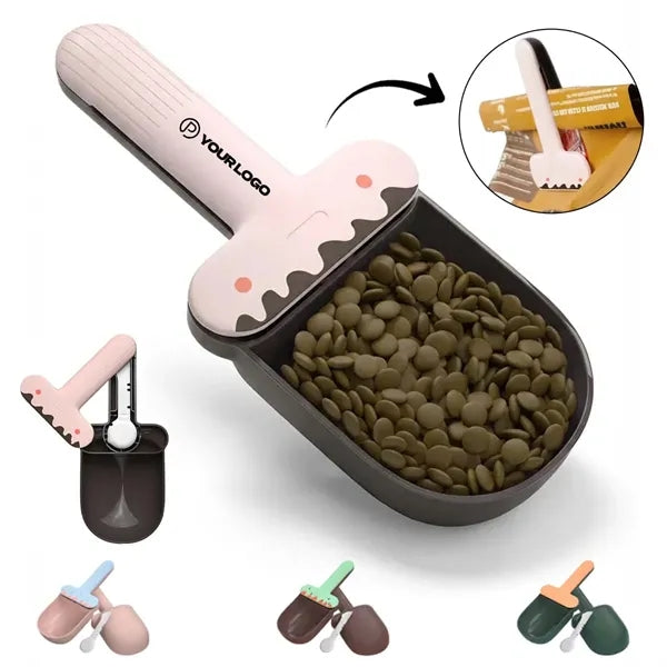 3-In-1 Pet Food Scoop Measuring Cup With Sealing Clip