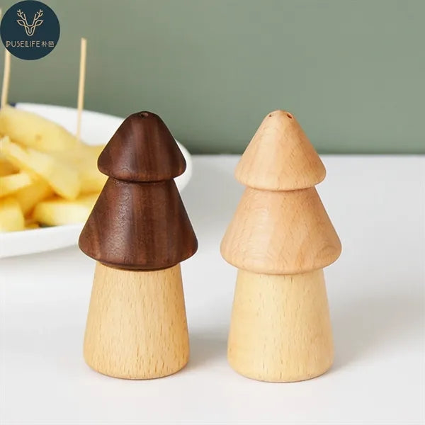 Natural Wood Pine Tree Toothpick Case