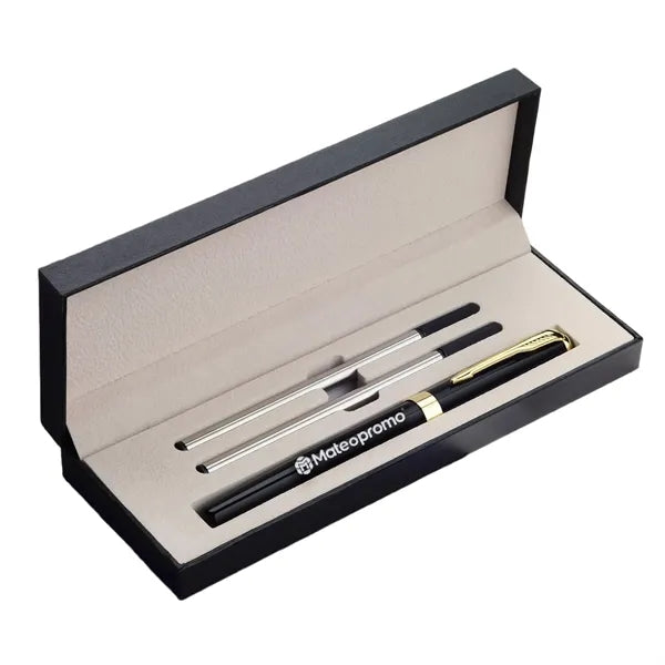 Logo Stainless Steel Executive Pen Gift Box Set