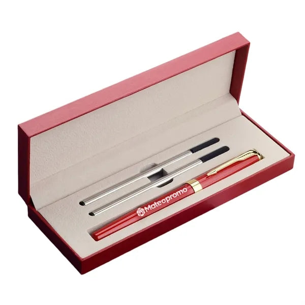 Logo Stainless Steel Executive Pen Gift Box Set