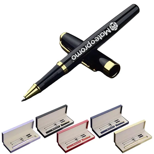 Logo Stainless Steel Executive Pen Gift Box Set
