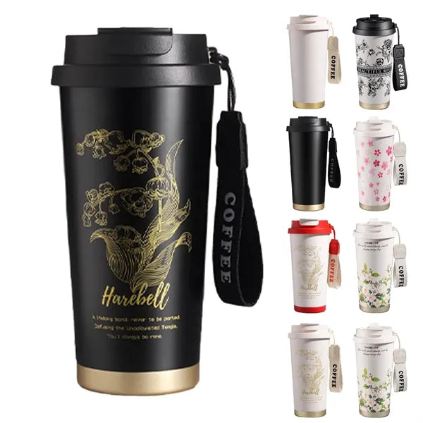 Logo 17 oz Stainless Steel Insulated Travel Mug