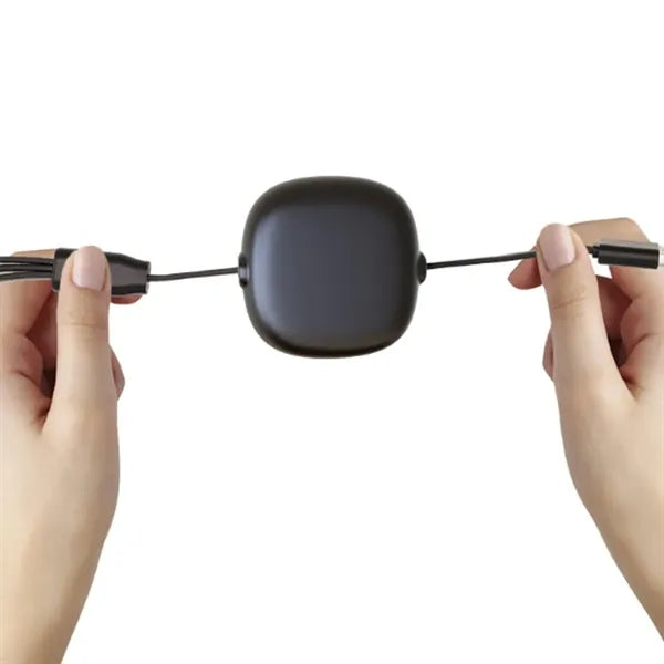 Eco-Friendly Retractable 3 in 1 Charging Cable Bamboo