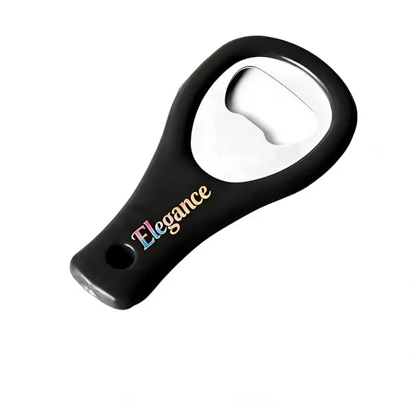 Logo Beer Bottle Opener, Portable Plastic & Steel Can