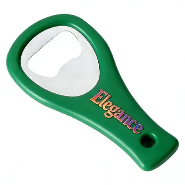 Logo Beer Bottle Opener, Portable Plastic & Steel Can