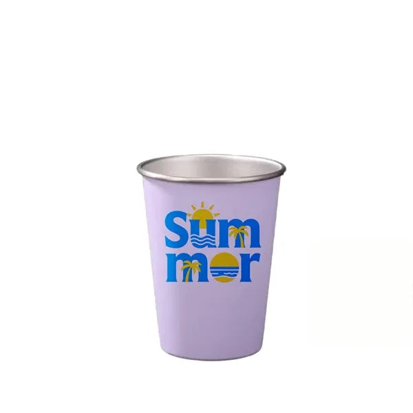 12 Oz Stainless Steel Straight Drink Cup with Custom Logo
