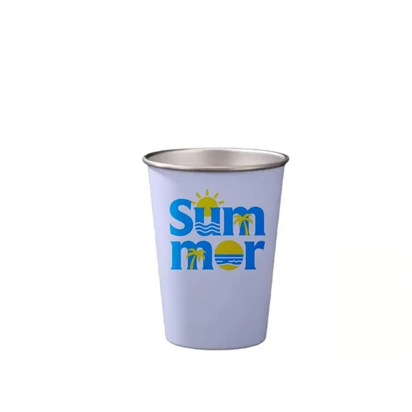 12 Oz Stainless Steel Straight Drink Cup with Custom Logo