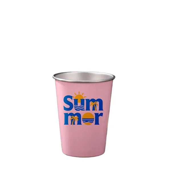 12 Oz Stainless Steel Straight Drink Cup with Custom Logo