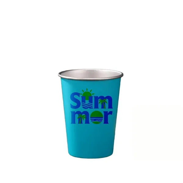 12 Oz Stainless Steel Straight Drink Cup with Custom Logo