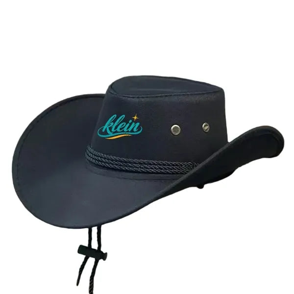 Retro Wide Brim Suede Cowboy Hat, Windproof & Sun Protection