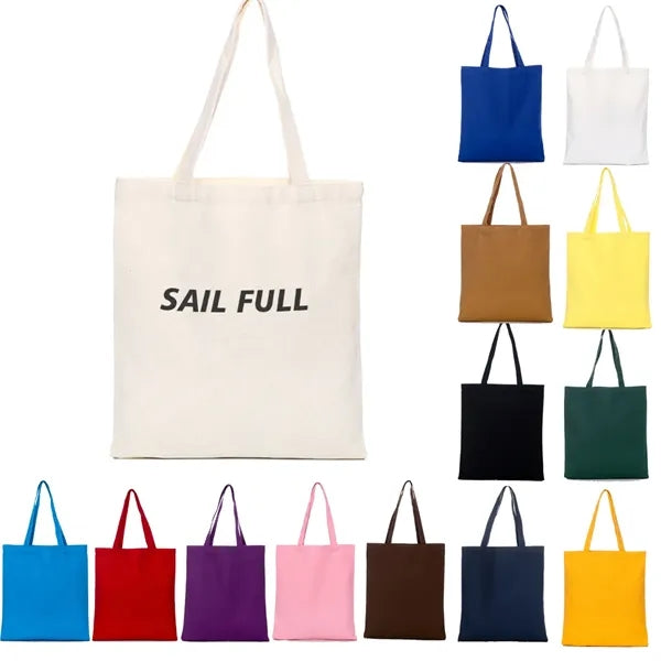 Colored Canvas Cotton Tote