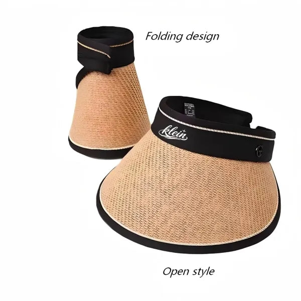 Logo UV Sun Visor Hat Wide Brim Outdoor Cap