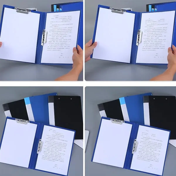 A4 Thick File Folder Double Clip Document Organizer File