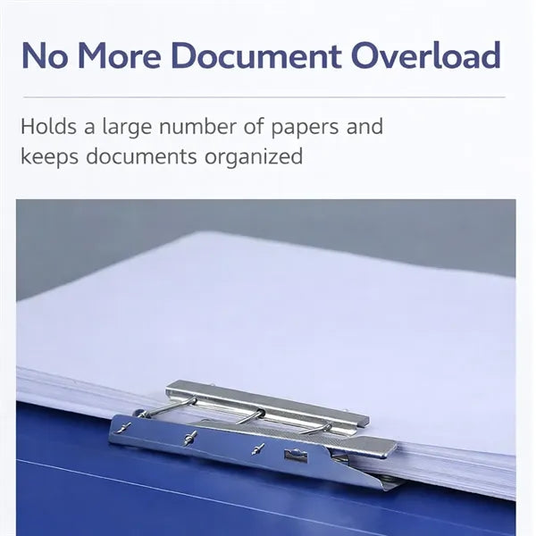 A4 Thick File Folder Double Clip Document Organizer File