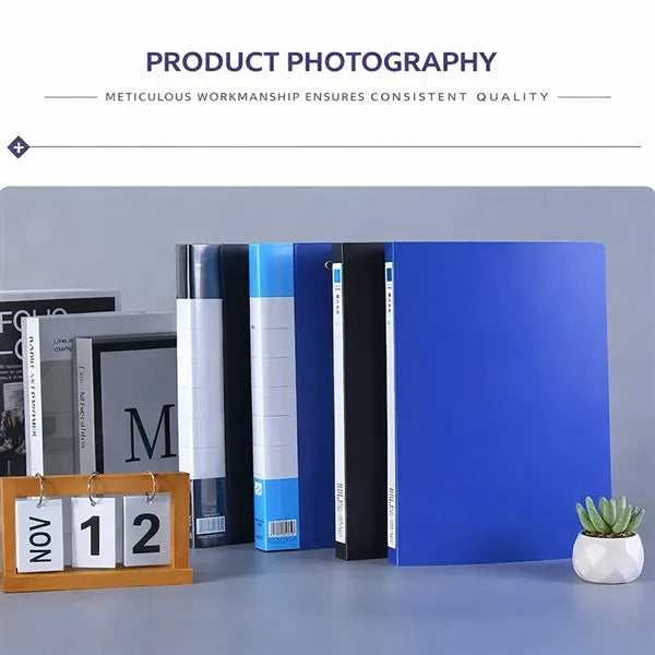 A4 Thick File Folder Double Clip Document Organizer File
