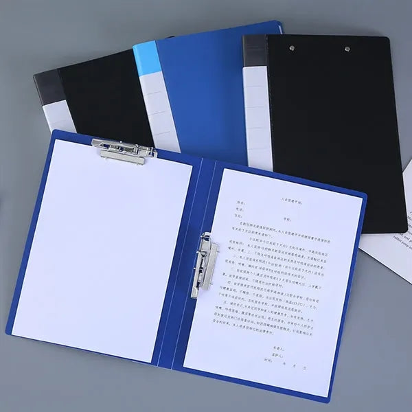 A4 Thick File Folder Double Clip Document Organizer File