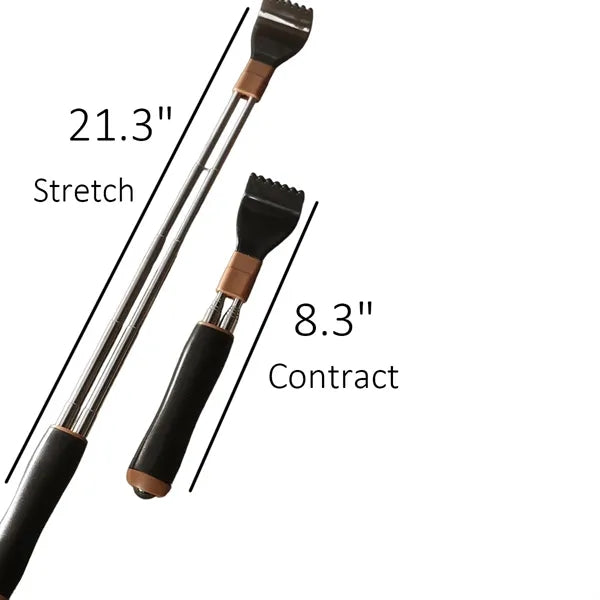 Extendable Stainless Steel Dual Rod Back Scratcher Tool