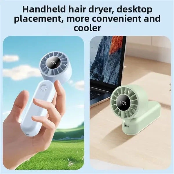 Mini Fan with LED Display