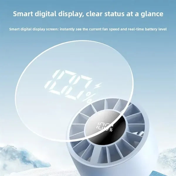 Mini Fan with LED Display