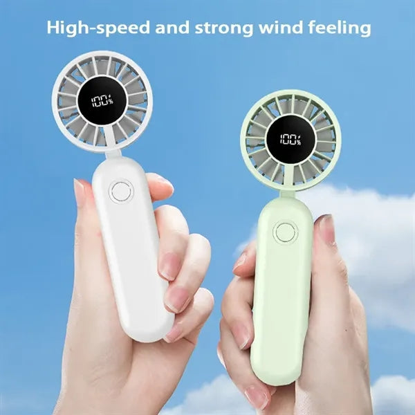 Mini Fan with LED Display