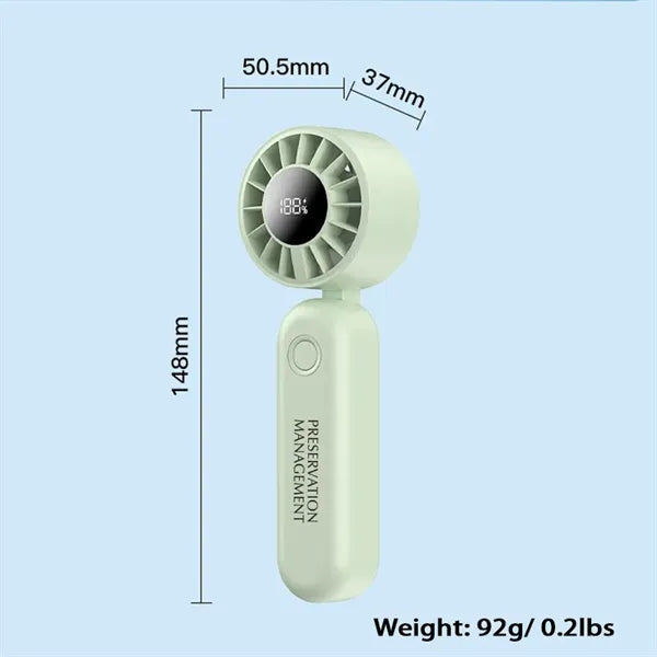 Mini Fan with LED Display