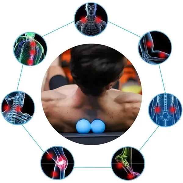 Peanut Massage Ball Double Lacrosse Deep Tissue Tool