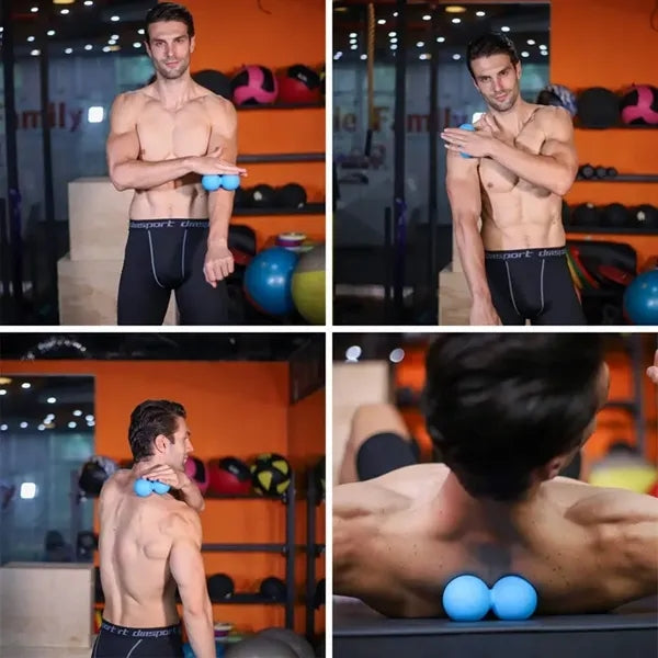 Peanut Massage Ball Double Lacrosse Deep Tissue Tool