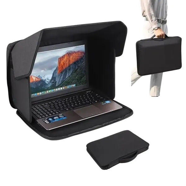 Foldable Laptop Bag with Sun Shade Outdoor Portable