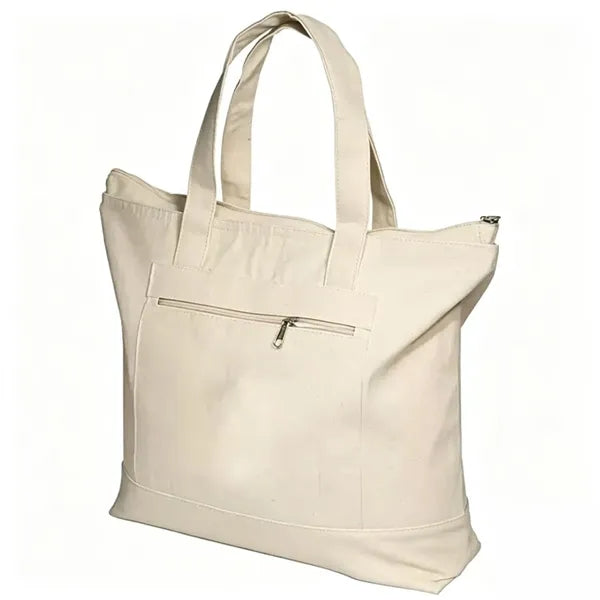 Simple Color-Block Thick Travel Portable Storage Canvas Bag