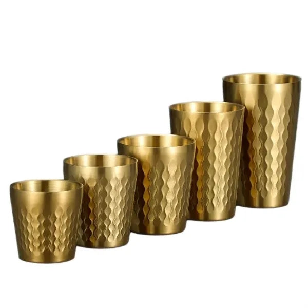 Double-Walled Hammered Stainless Steel Tumbler