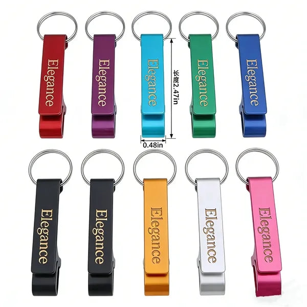 Creative Beer Bottle Opener Keychain, Customizable LOGO