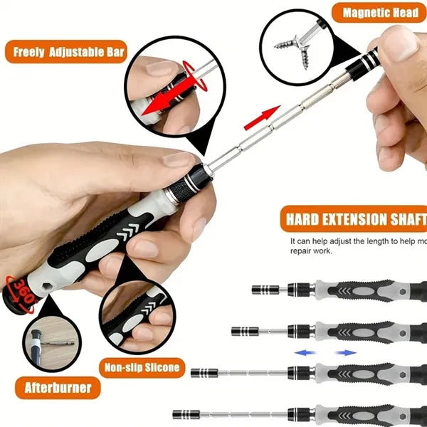 115 in 1 Precision Screwdriver Set Repair Kit