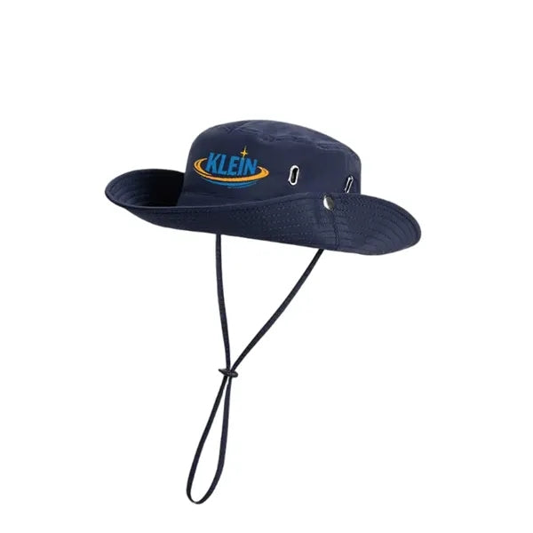 Logo Kids Outdoor Bucket Hat Adjustable Sun Cap