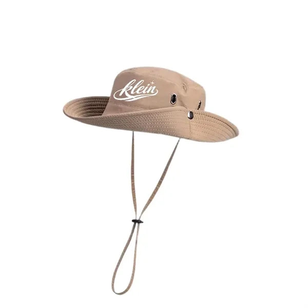 Logo Kids Outdoor Bucket Hat Adjustable Sun Cap