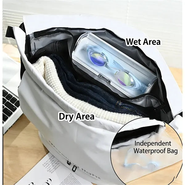 Premium Large Capacity Shoe Pocket Swim Backpack