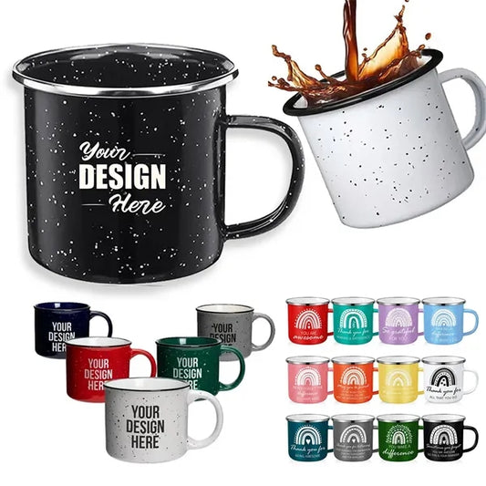Classic Speckled Enamel Campfire Coffee Mug
